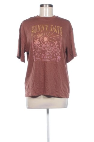 Γυναικείο t-shirt Roxy, Μέγεθος S, Χρώμα Καφέ, Τιμή 9,99 €, #137840749