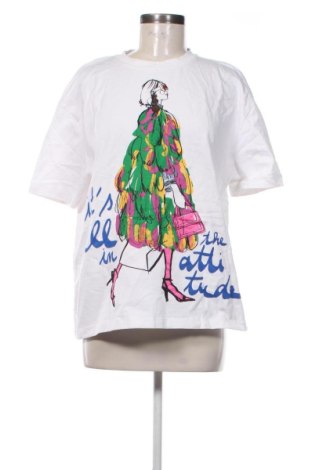 Damski T-shirt Zara, Rozmiar M, Kolor Biały, Cena 25,99 zł, #137851529