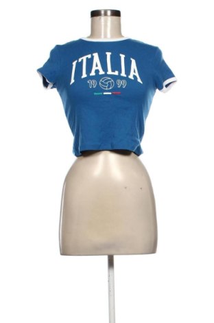Damski T-shirt Terranova, Rozmiar S, Kolor Niebieski, Cena 38,10 zł, #137861133