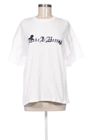 Tricou de femei Bershka, Mărime L, Culoare Alb, Preț 52,39 Lei, #137815197