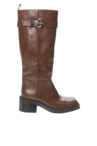 Дамски ботуши Zara, Размер 38, Цвят Кафяв, Цена 39,00 €, #137834549