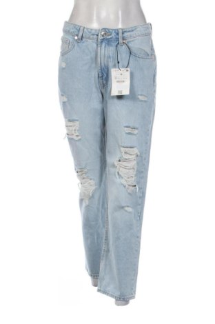 Blugi de femei Bershka, Mărime M, Culoare Albastru, Preț 145,29 Lei, #137807659
