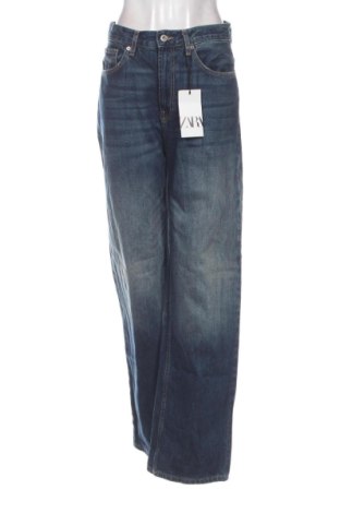 Дамски дънки Zara, Размер S, Цвят Син, Цена 32,00 €, #137812549