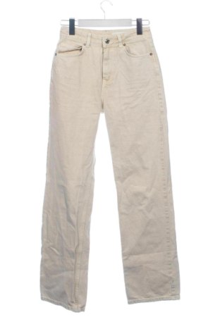 Blugi de femei Zara, Mărime XS, Culoare Bej, Preț 73,49 Lei, #137818980