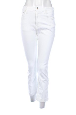 Blugi de femei Zara, Mărime S, Culoare Alb, Preț 73,49 Lei, #137819477