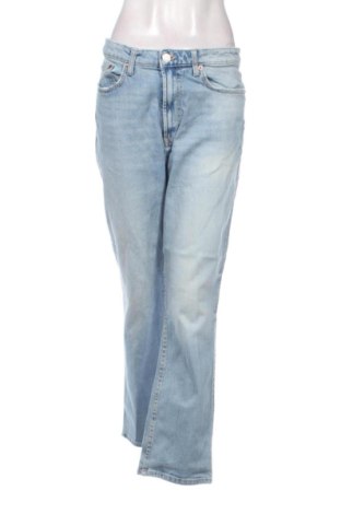 Blugi de femei Zara, Mărime L, Culoare Albastru, Preț 73,49 Lei, #137822212