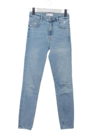 Дамски дънки Zara, Размер XS, Цвят Син, Цена 14,00 €, #137825110