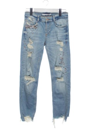 Дамски дънки Zara, Размер S, Цвят Син, Цена 14,00 €, #137852371