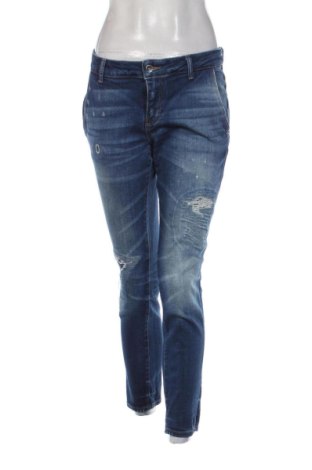 Blugi de femei Zara, Mărime L, Culoare Albastru, Preț 73,49 Lei, #137813331