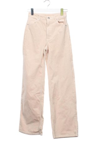 Damskie sztruksy H&M, Rozmiar XS, Kolor Beżowy, Cena 63,50 zł, #137808114