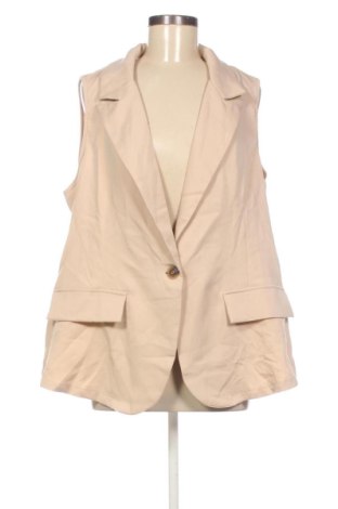 Vestă de femei SHEIN, Mărime XXL, Culoare Bej, Preț 104,15 Lei, #137790216