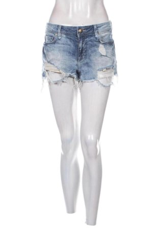 Дамски къс панталон Bershka, Размер L, Цвят Син, Цена 10,00 €, #137811677