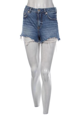Pantaloni scurți de femei Stradivarius, Mărime S, Culoare Albastru, Preț 52,49 Lei, #137814145