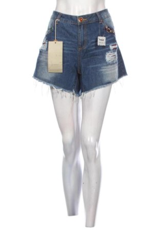 Pantaloni scurți de femei Desigual, Mărime XXL, Culoare Albastru, Preț 288,70 Lei, #137814216
