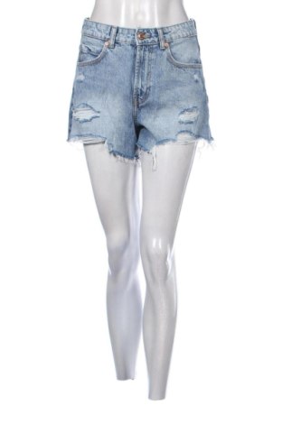 Pantaloni scurți de femei Bershka, Mărime S, Culoare Albastru, Preț 51,06 Lei, #137814723