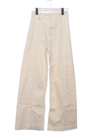 Pantaloni de femei Zara, Mărime XXS, Culoare Ecru, Preț 73,49 Lei, #137806045