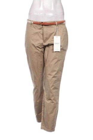 Pantaloni de femei ONLY, Mărime L, Culoare Bej, Preț 167,97 Lei, #137825596