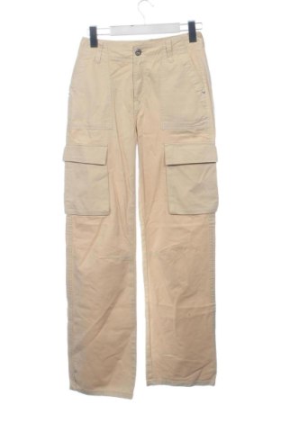 Pantaloni de femei Bershka, Mărime XS, Culoare Bej, Preț 78,00 Lei, #137831358