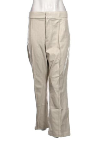 Pantaloni de femei Zara, Mărime XL, Culoare Bej, Preț 73,49 Lei, #137840829