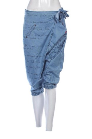 Pantaloni de femei Desigual, Mărime L, Culoare Albastru, Preț 166,00 Lei, #137841712