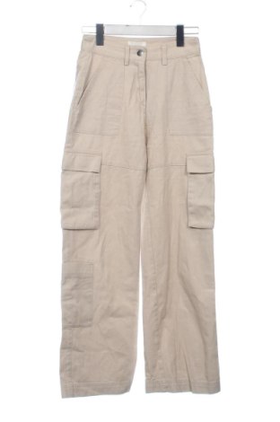 Damskie spodnie H&M, Rozmiar XS, Kolor Beżowy, Cena 62,91 zł, #137800861