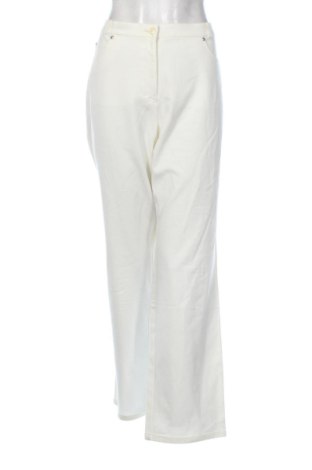 Pantaloni de femei Delmod, Mărime XXL, Culoare Ecru, Preț 78,74 Lei, #137823504