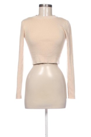 Pulover de femei Pull&Bear, Mărime S, Culoare Bej, Preț 77,89 Lei, #137837954