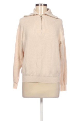 Pulover de femei Pull&Bear, Mărime M, Culoare Ecru, Preț 78,00 Lei, #137841616