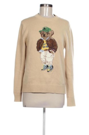 Pulover de femei Polo Ralph Lauren, Mărime S, Culoare Bej, Preț 733,27 Lei, #137442186