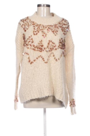 Pulover de femei Zara, Mărime L, Culoare Ecru, Preț 73,49 Lei, #137812809