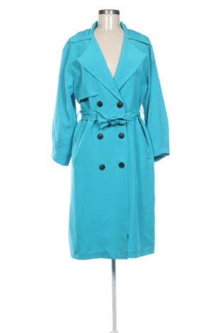 Trench de femei Unbranded, Mărime L, Culoare Albastru, Preț 183,72 Lei, #137812226