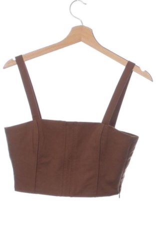 Дамски топ Zara, Размер S, Цвят Кафяв, Цена 9,00 €, #137828297