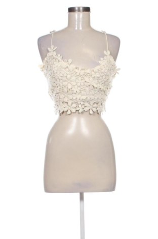 Top de femei Stradivarius, Mărime S, Culoare Ecru, Preț 77,89 Lei, #137840072