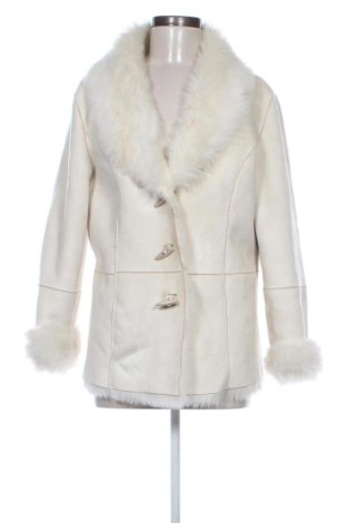 Дамско кожено палто Per Una By Marks & Spencer, Размер M, Цвят Екрю, Цена 95,00 €, #137851951