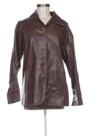 Geacă de piele pentru femei Unbranded, Mărime L, Culoare Maro, Preț 157,47 Lei, #137793084