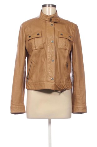 Geacă de piele pentru femei Massimo Dutti, Mărime M, Culoare Bej, Preț 419,93 Lei, #137812614