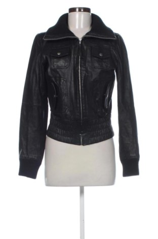 Дамско кожено яке Vero Moda, Размер M, Цвят Черен, Цена 46,00 €, #137817362