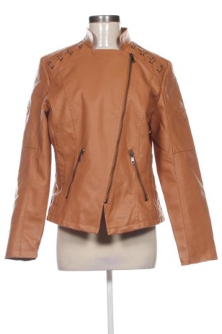Geacă de piele pentru femei Unbranded, Mărime XL, Culoare Bej, Preț 216,15 Lei, #137840828