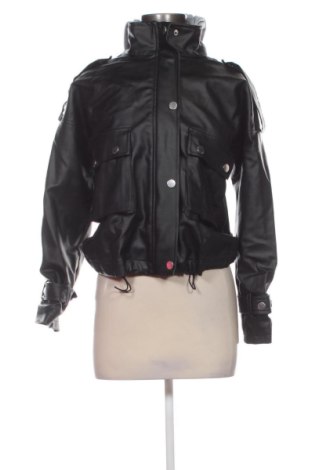 Geacă de piele pentru femei Unbranded, Mărime M, Culoare Negru, Preț 157,47 Lei, #137847210