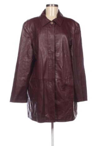 Дамско кожено яке Unbranded, Размер L, Цвят Червен, Цена 50,00 €, #137854053