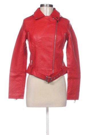 Geacă de piele pentru femei Unbranded, Mărime S, Culoare Roșu, Preț 249,22 Lei, #137818650