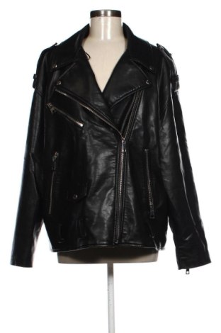 Geacă de piele pentru femei Zara, Mărime XL, Culoare Negru, Preț 110,23 Lei, #137819533