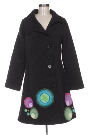 Дамско палто Desigual, Размер L, Цвят Черен, Цена 77,00 €, #137807175