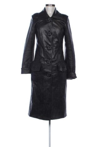 Palton din piele pentru damă Unbranded, Mărime S, Culoare Negru, Preț 577,40 Lei, #137842007
