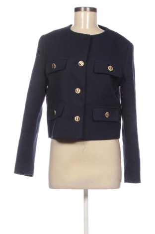 Sacou de femei Zara, Mărime L, Culoare Albastru, Preț 131,23 Lei, #137830663