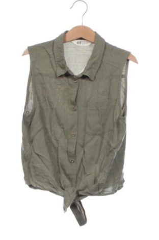 Kinderhemd H&M, Größe 10-11y/ 146-152 cm, Farbe Grün, Preis € 6,00, #137831278