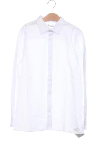 Cămașă pentru copii Marks & Spencer, Mărime 10-11y/ 146-152 cm, Culoare Alb, Preț 36,74 Lei, #137810389