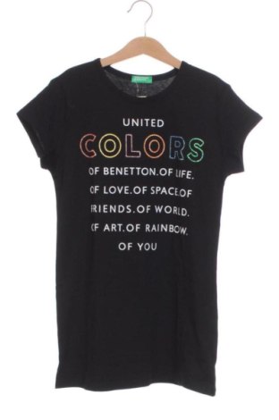 Детска тениска United Colors Of Benetton, Размер 14-15y/ 168-170 см, Цвят Черен, Цена 17,00 €, #137830811