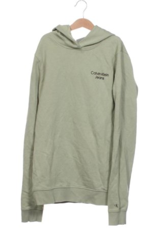 Hanorac pentru copii Calvin Klein Jeans, Mărime 14-15y/ 168-170 cm, Culoare Verde, Preț 131,23 Lei, #137816104