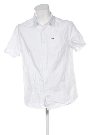 Cămașă de bărbați Tommy Jeans, Mărime L, Culoare Alb, Preț 314,94 Lei, #137791769